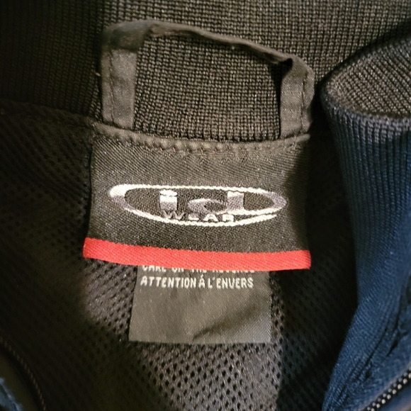 ID wear men's size: extra large zip-up black windbreaker jacket 100% polyester - Picture 16 of 16